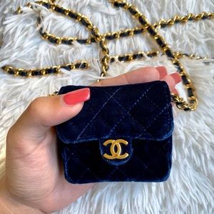 SOLD Chanel Mini Micro Velvet Bag